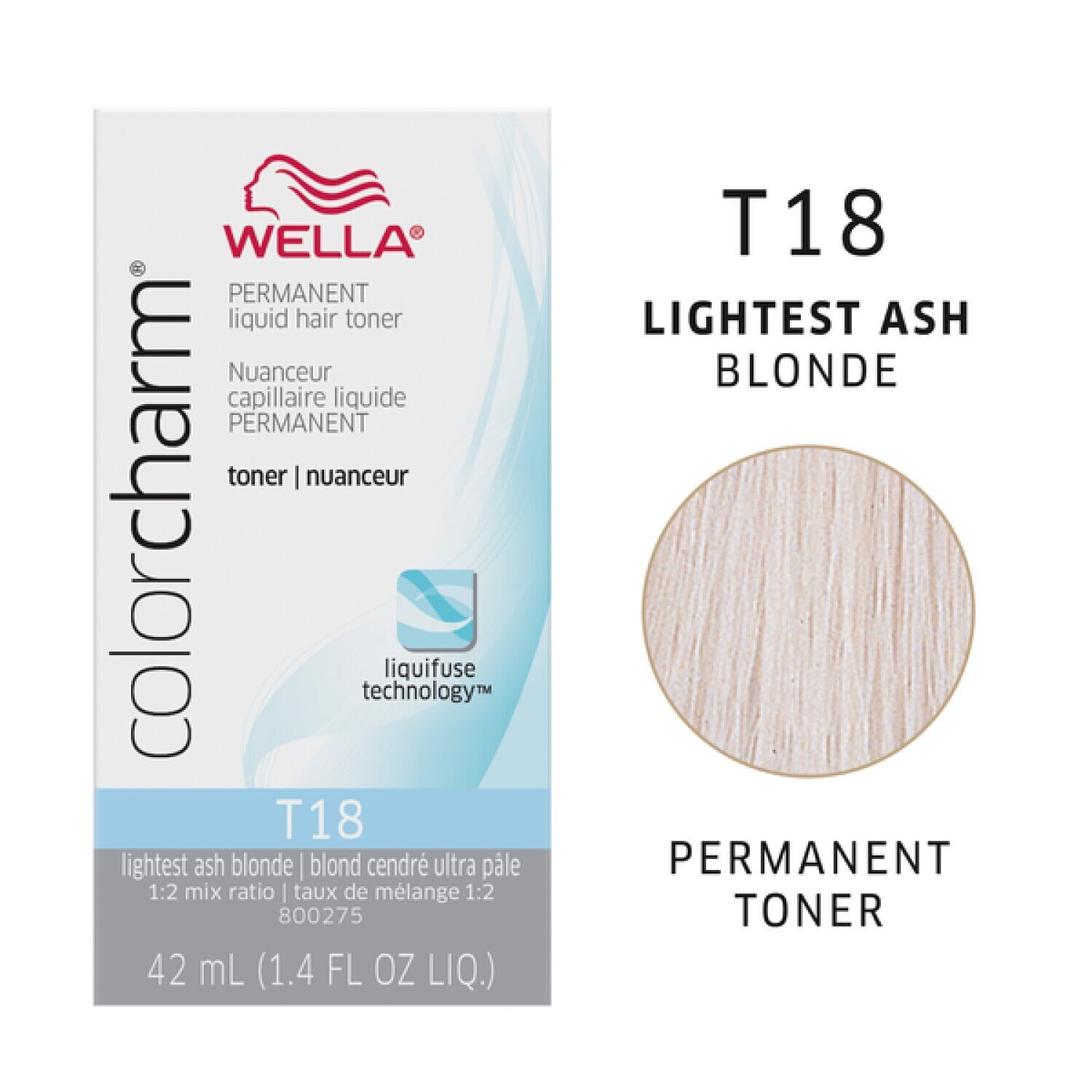 Wella ColorCharm-Lightest Ash Blonde T18