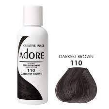 Adore Semi Permanent Hair Color: Darkest Brown 110