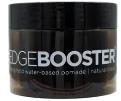 Style Factor Edge Booster Hideout Hair Color Pomade for Gray Hair Cover-Natural Black 0.85 oz