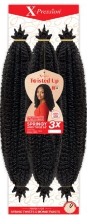 X-Pression Twisted Up 3X Springy Afro Twist 24&quot; Color:4