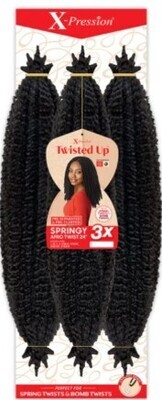 X-Pression Twisted Up 3X Springy Afro Twist 24&quot; Color:4