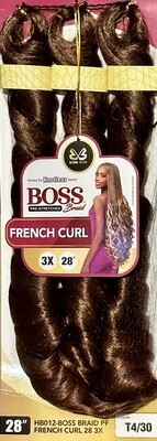 Bobbi Boss Braid  French Curl 3x 28&quot;-Color: T4/30