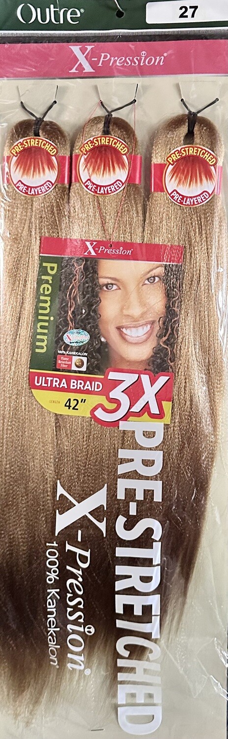 X-Pression Outre 3x 42&quot; Color: 27 (braid length 21”)