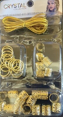 Braid Charm: Gold Assorted Multi Pack-1177