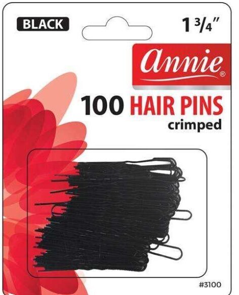 Annie Hair Pins 1 3/4In 100ct Black
