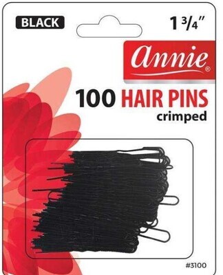 Annie Hair Pins 1 3/4In 100ct Black