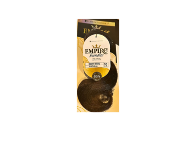Sensationnel Virgin Human Hair Weave Empire Bundle 10A Body Wave 10&quot;-Natural