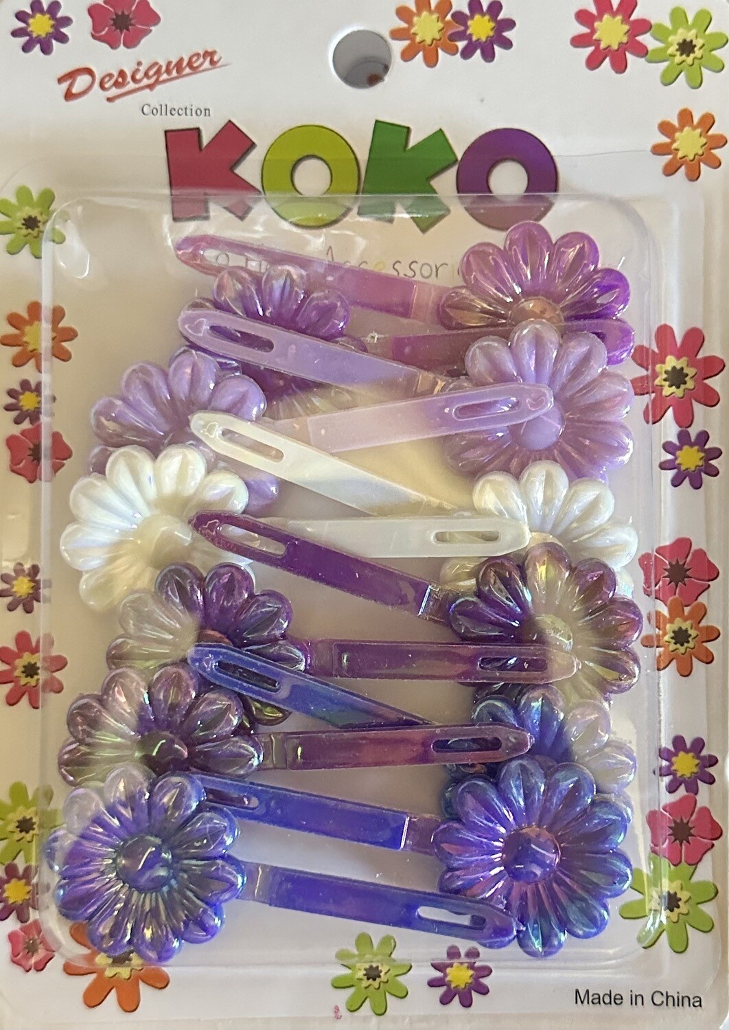 Barrettes Daisy Purple Mix-1207