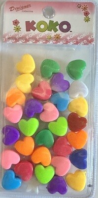 Beads Hearts Rainbow 1212