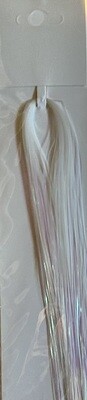 Hair Tinsel-Shimmering White/Pink---1219