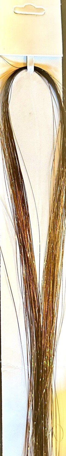 Hair Tinsel-Shimmering Champgne Gold---1225