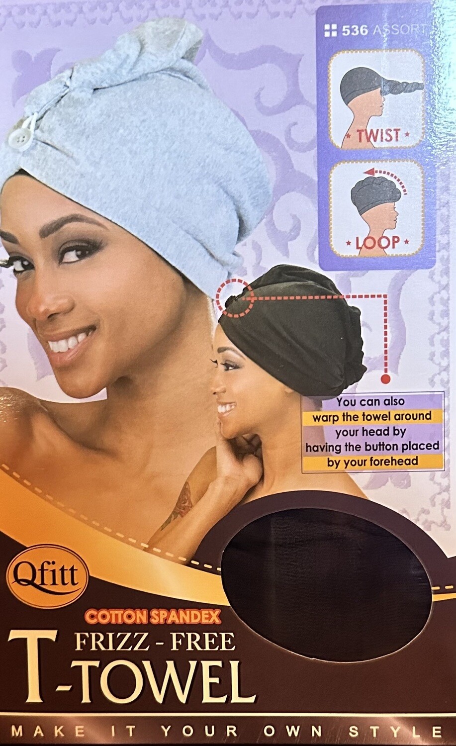 Qfitt T-Towel-Navy