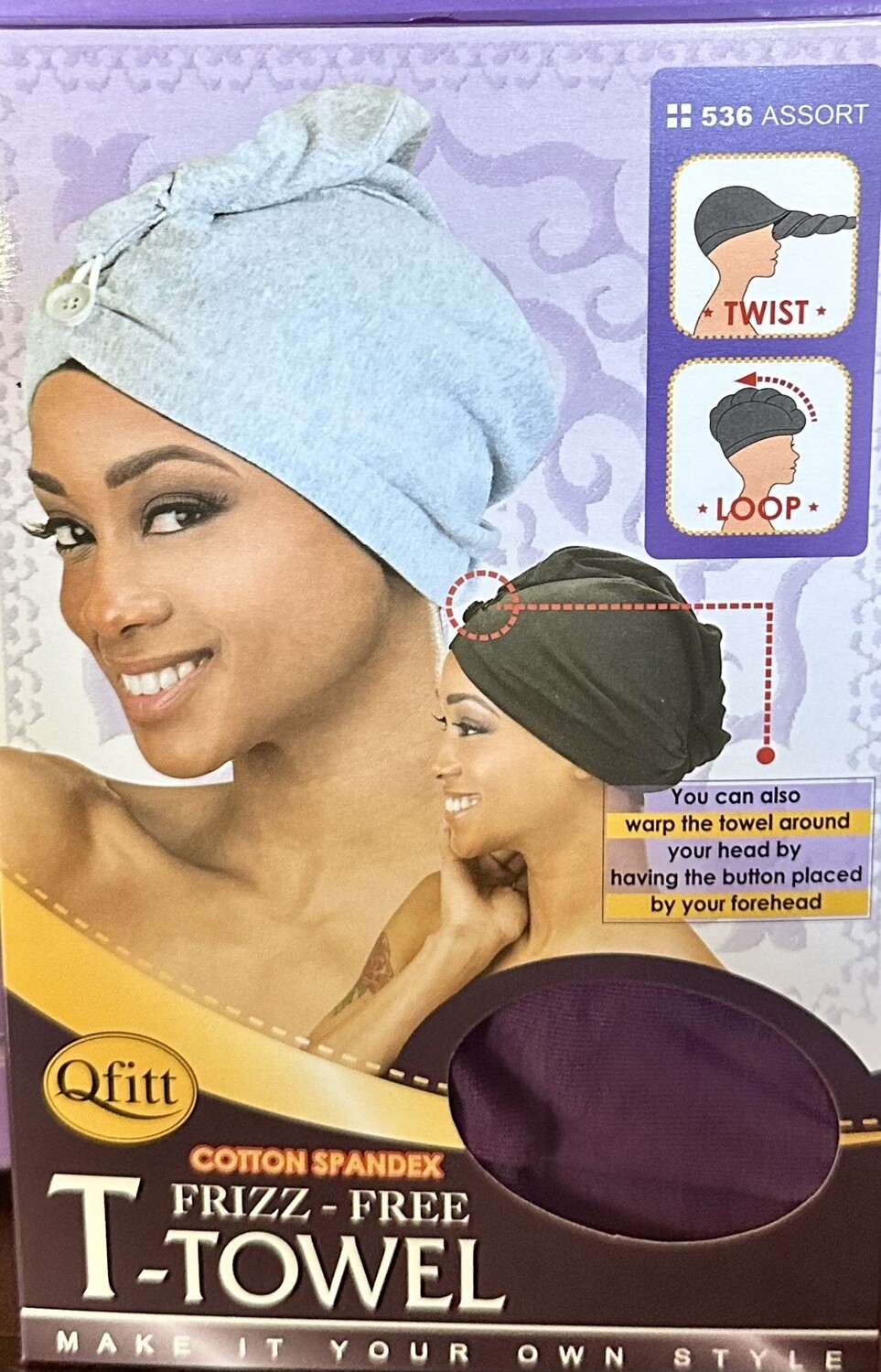 Qfitt T-Towel-Purple