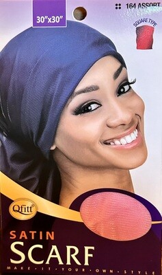 Satin Scarf Square-Pink(Qfitt)