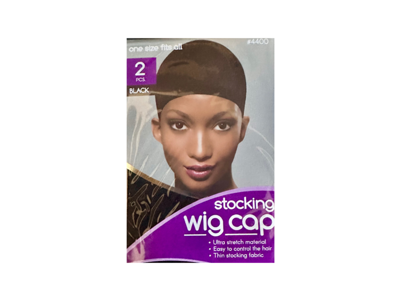 Stocking Wig Cap 2pk Color: Black