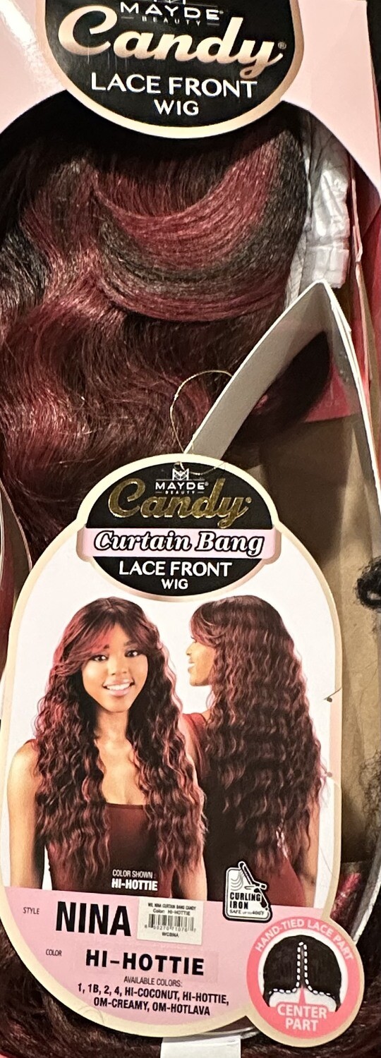 Mayde Candy Hd Lace Front Style Nina-Color:HI Hottie