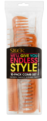 Comb-10pc Sleek Comb Set