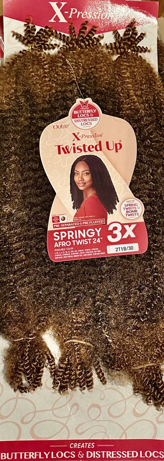 X-Pression Twisted Up 3X Springy Afro Twist 24&quot; Color:2T1B/30
