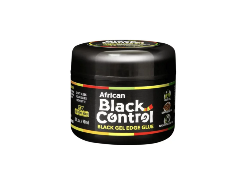 African Black Control Gel Edge Glue 3oz