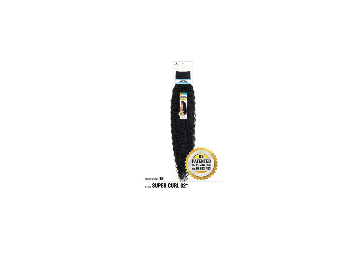 Organique Mastermix Pony Pro Super Curl 32&quot; Color:1B
