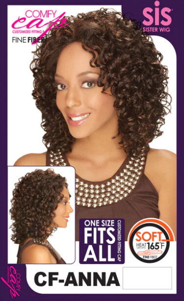 ZURY SiS Comfy Cap Synthetic Wig CF-ANNA Color:Fs1B/33