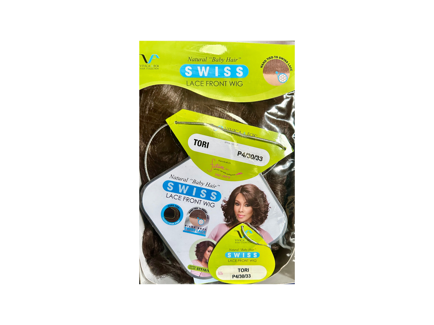 Vivica A Fox Swiss Lace Front-Tori Color:P4/30/33