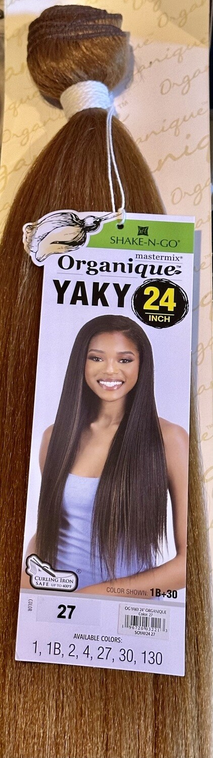 Shake N Go Organique MasterMix 24&quot;  Yaky Straight Color: 27