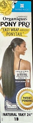 Organique Pony Pro Yaky Straight 24&quot; Color: 1B