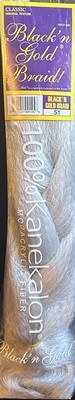 Black &amp; Gold Classic Braiding Hair Color:51