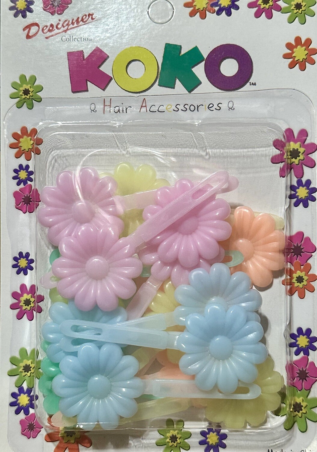Barrettes- Daisy Soft Assort. Pastels 1430