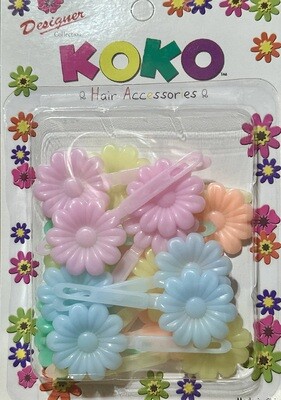 Barrettes- Daisy Soft Assort. Pastels 1430