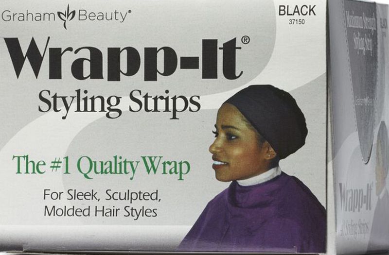 Wrapp It Styling Strips-40ct Black