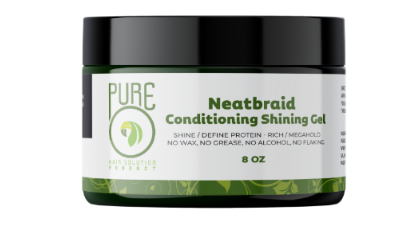 Pure O Natural Neat Braid Conditioning Shining Gel 8oz