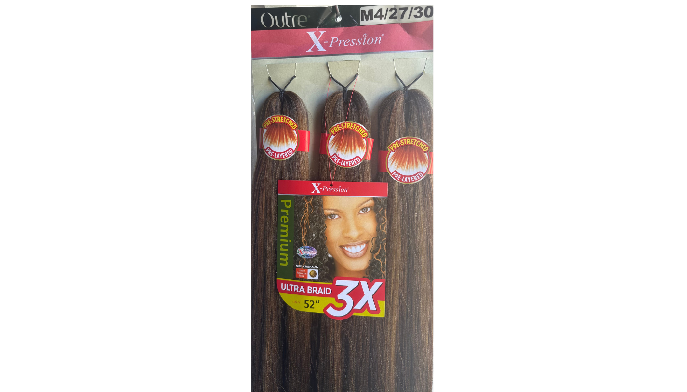 X-Pression Outre 3x 52&quot; Color: M4/27/30 (braid length 26”)