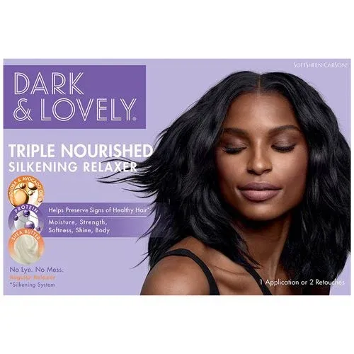 Dark &amp; Lovely Triple Nourished Silkening Relaxer-Regular