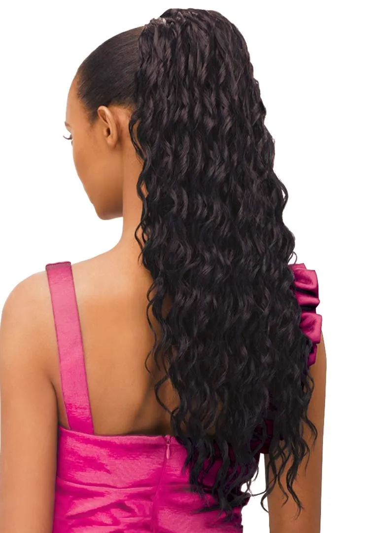 Outre Pretty Quick Synthetic Ponytail - Monet 28" Color: 1B/33
