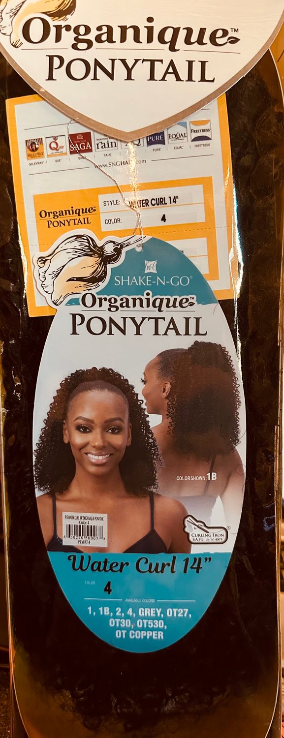 Organique Ponytail Water Curl 14&quot; Color:4