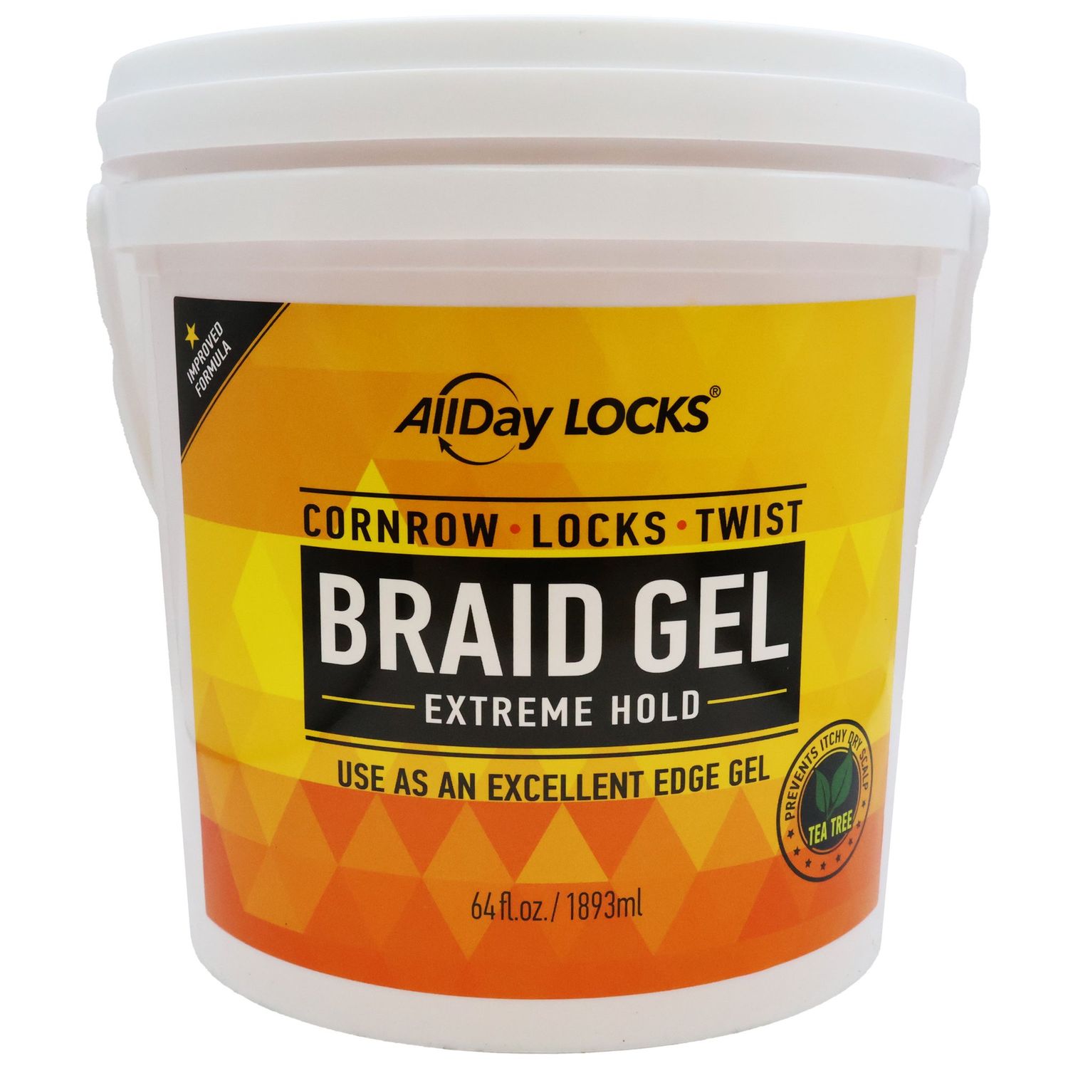 AllDay Locks-Locks &amp; Braid Gel Control 64 oz