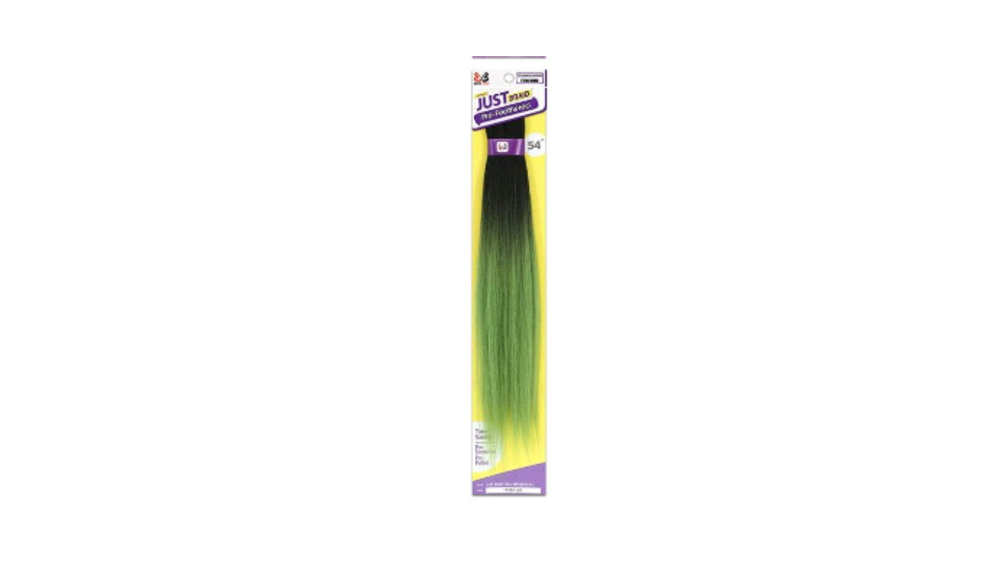 Bobbi Boss Just Braid Pre-Feathered 54&quot; 1BOVGRN(braided length 27”)