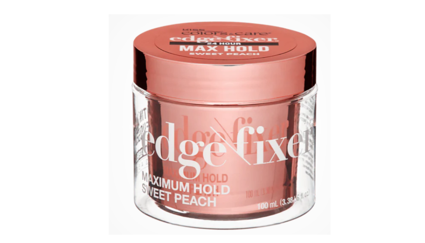 Kiss Colors &amp; Care Edge Fixer 24Hr Max Hold 3.38 oz Sweet Peach