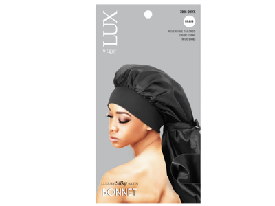 Lux By Qfitt Luxury BRAID Bonnet-Black