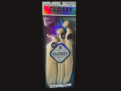 Shake N Go Glossy Virgin Remy Weave 14&quot; 16&quot; 18&quot; Straight Color: 613