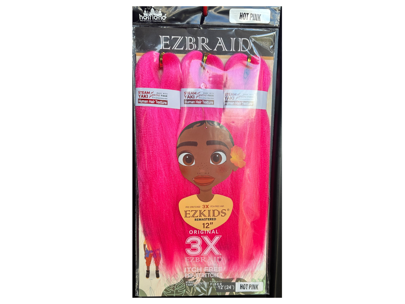 Spetra EZ Braid Kids 3x 12&quot; Color: Hot Pink