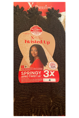 X-Pression Twisted Up 3X Springy Afro Twist 16&quot; Color:4