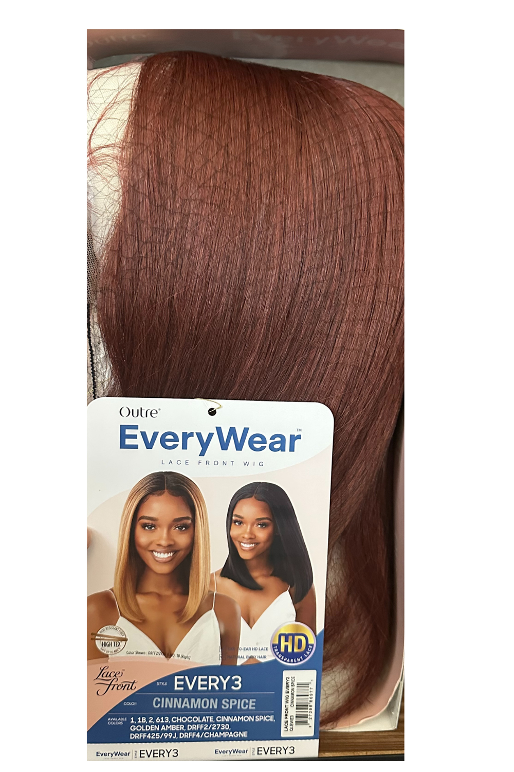 Outre EveryWear Lace Front Wig Every3 Color: Cinnamon Spice