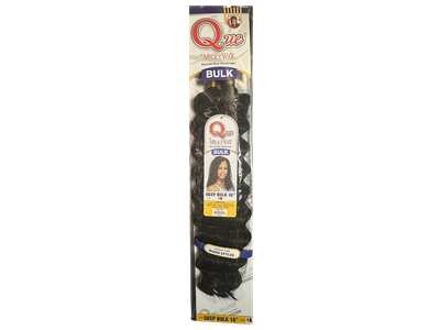 Milkyway Que Mastermix Human Hair Braid - DEEP BULK 18&quot;-Color:1B