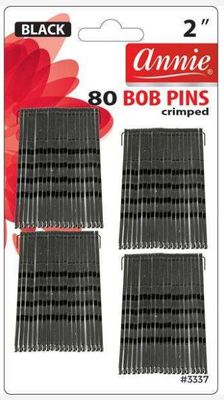 Annie 80 Bob Pins W/ Rubber Tips 2&quot;