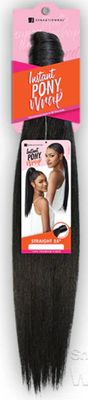 Sensationnel Instant Pony Wrap-Straight 24&quot; Color:1B
