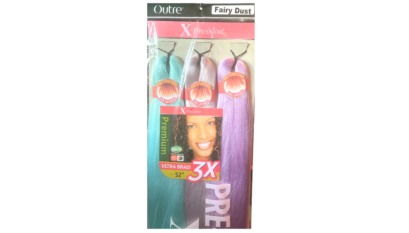 X-Pression Outre 3x 52&quot; Color: Fairy Dust (braid length 26”)