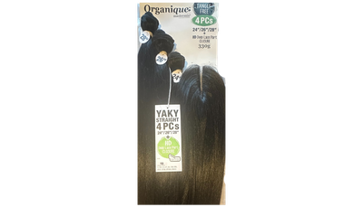 Shake N Go Organique Mastermix 4pcs Yaky Straight 24&quot;/26&quot;/28&quot; Color: 1B